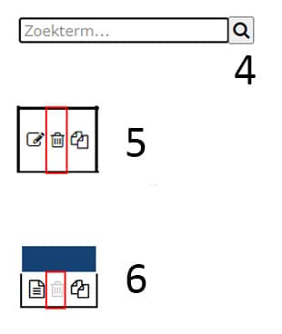 Icons from the notification overview.